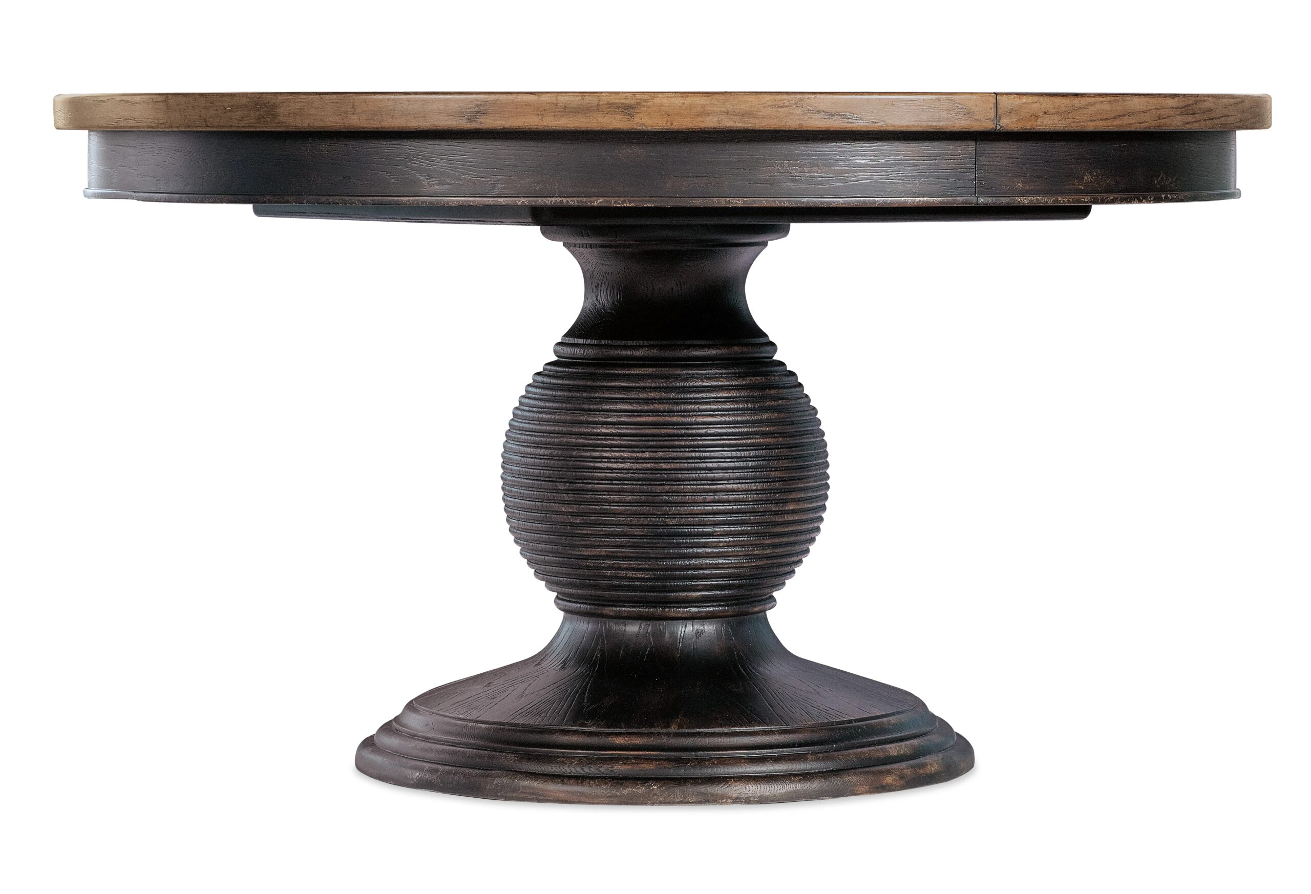 2259f04dc5f00141ff44ed0e3879823b Americana Round Pedestal Dining Table with 1-22in Leaf - Image 1