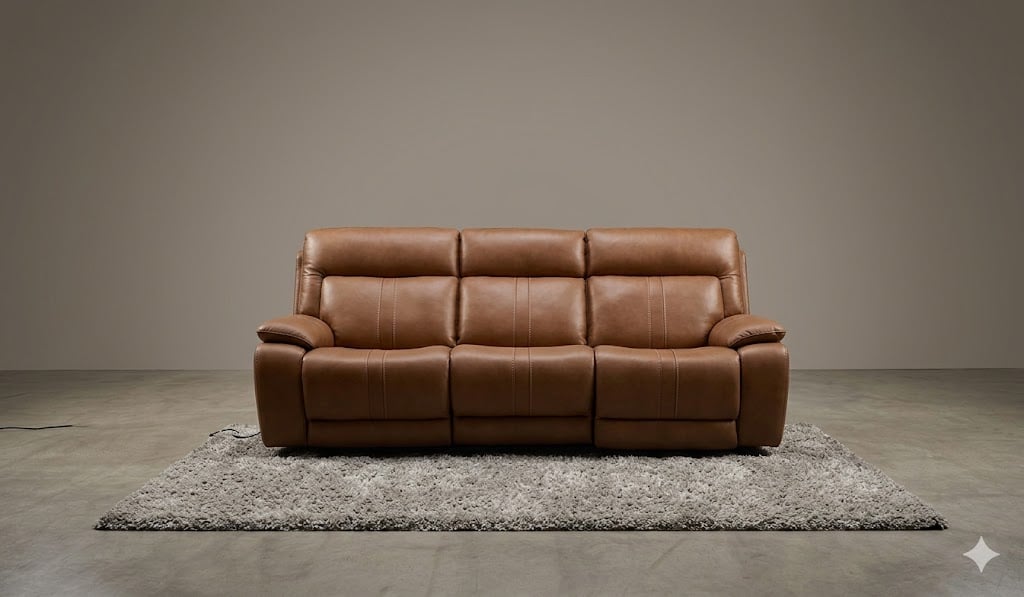 Kona Power Leather Sofa