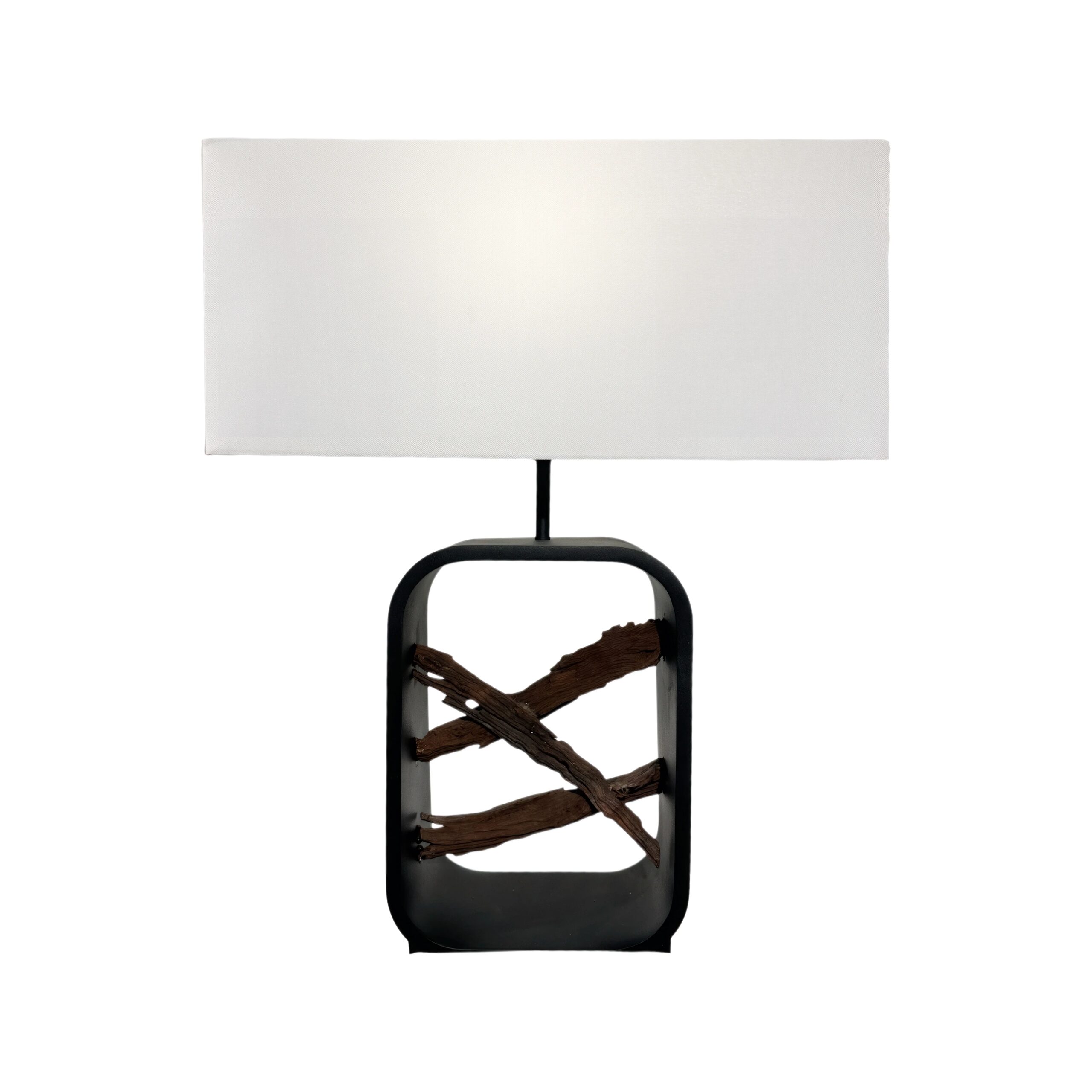 Drift Table Lamp (Set of 2) - Driftwood and Black