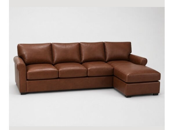 Versailles Leather Sofa Chaise