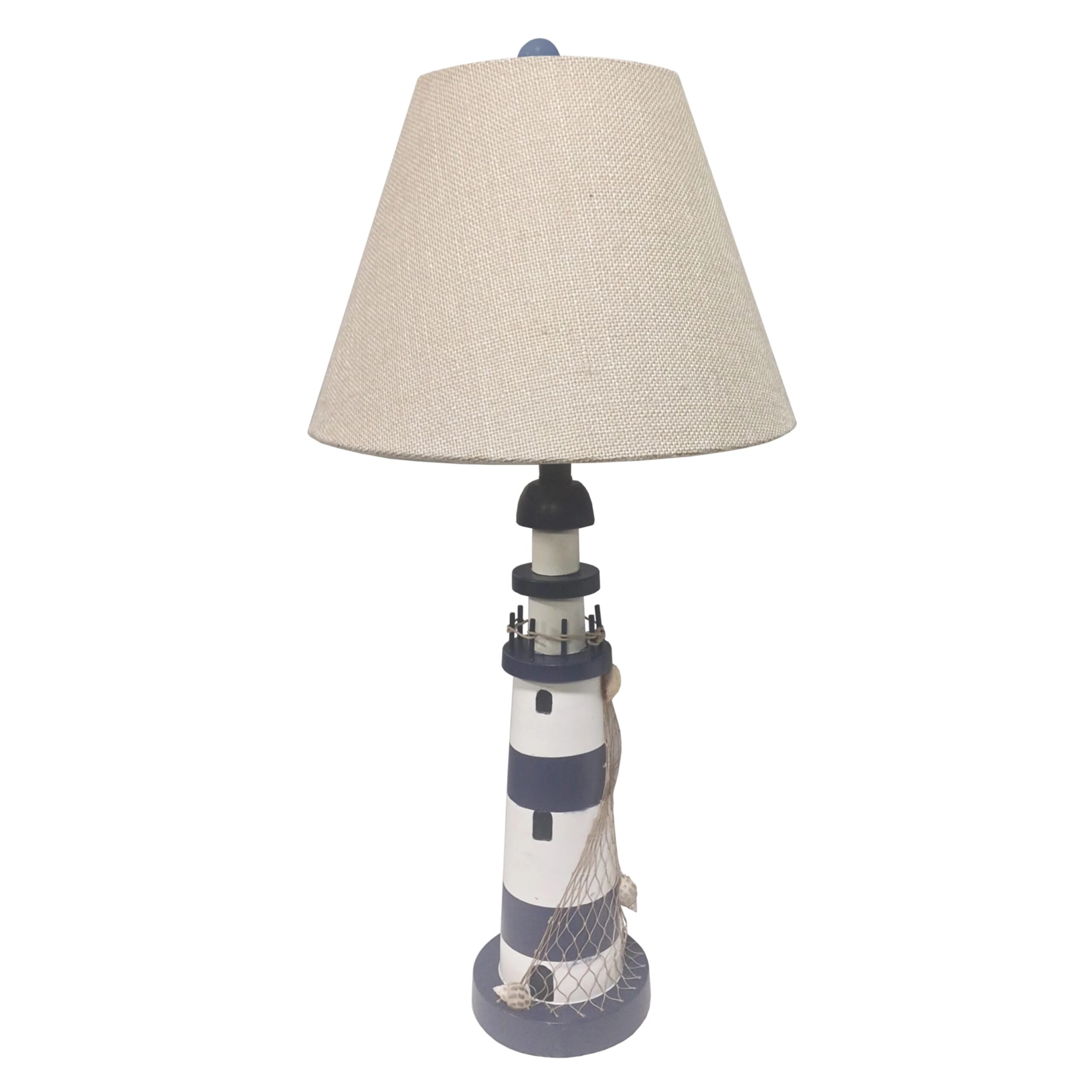 Lighthouse Table Lamp (Set of 2) - BLUE/WHITE