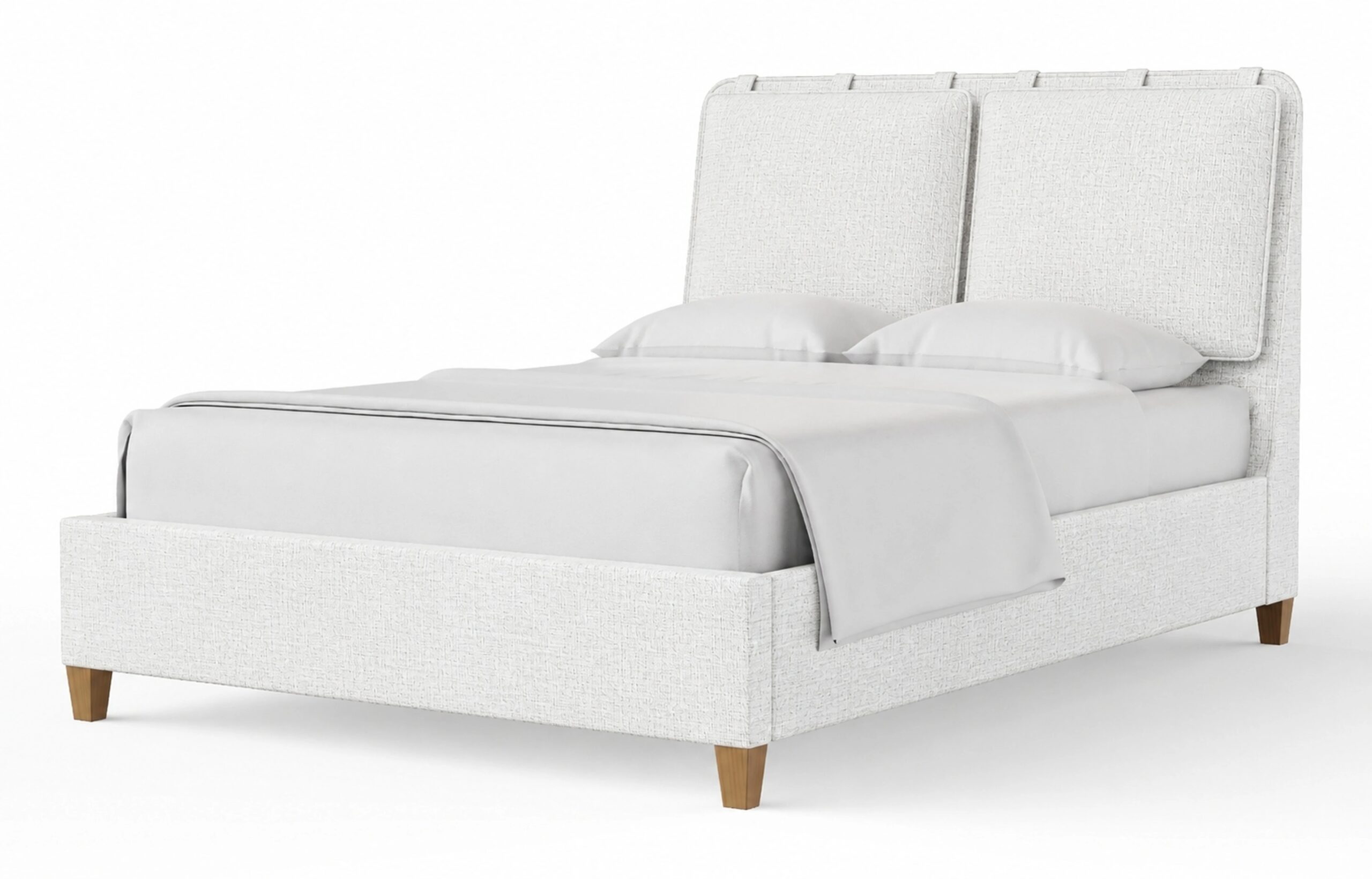 7c3588d9b8e3e347db17639e72ff64c8 King Uph Bed-Pure White - Image 1